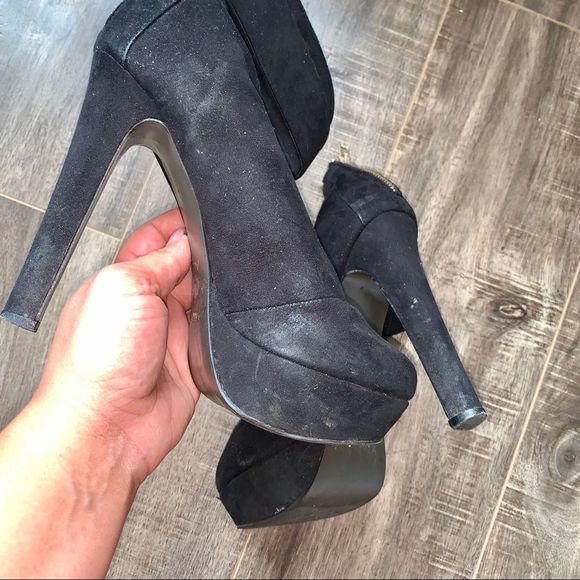 Aldo black platform ankle booties size 8 - Picture 3 of 6